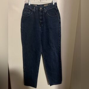 EXPRESS *Vintage* No 4 EXP Straight Leg Dark Wash‎ Denim Jeans Women's Size 9/10